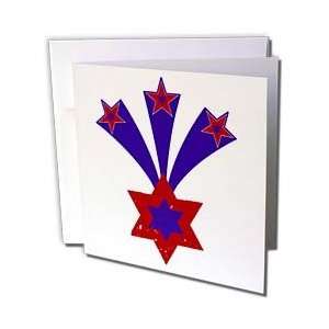 Anne Marie Baugh Stars   Grunge Red and Blue Star With 