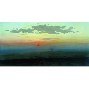   Arkhip Kuinji   24 x 12 inches   Sunset in the dese