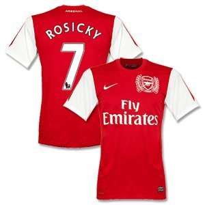  11 12 Arsenal Home Jersey + Rosicky 7
