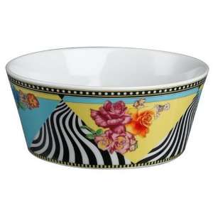  Versace by Rosenthal Hot Flowers 5 1/2 Inch Cereal Bowl 