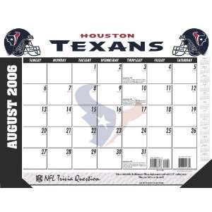  Houston Texans NFL 2006 2007 Academic/School Desk Calendar 