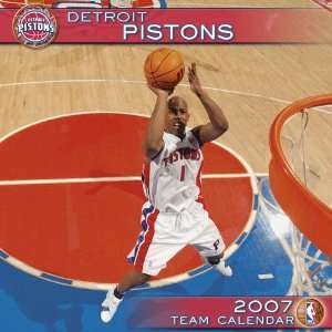 Detroit Pistons 12x12 Wall Calendar 2007  Sports 