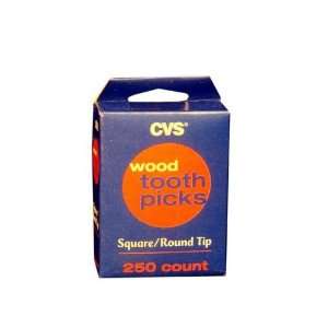 CVS 250 Count Wood Tooth Pick Case Pack 48  Kitchen 