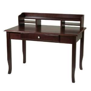  Computer Desk and Hutch in Merlot   Office Star   DH SET 3 