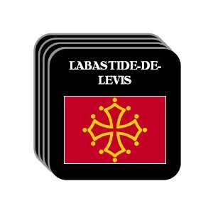 Midi Pyrenees   LABASTIDE DE LEVIS Set of 4 Mini Mousepad Coasters