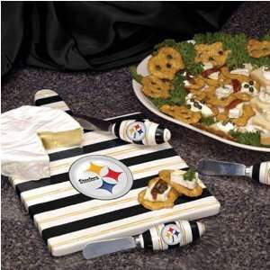  Pittsburgh Steelers Ceramic Cheese Board Set Sports 