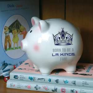 LOS ANGELES KINGS Born To Be Personalized Team Logo PIGGY BANK (6 x 