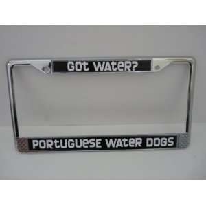  Got Water? Portuguese Water Dogs License Plate Frame 