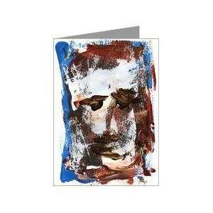 Abstract Face Painting Greeting Card by Marina