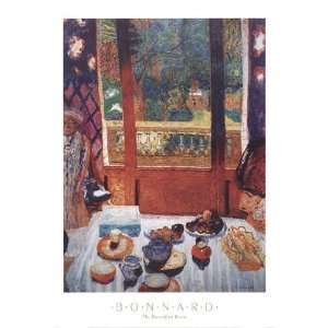    The Breakfast Room by Pierre Bonnard 26x36