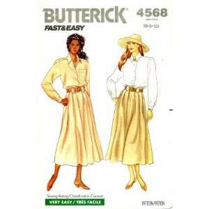  Butterick 4568 Sewing Pattern Misses Skirt and Skirt Size 