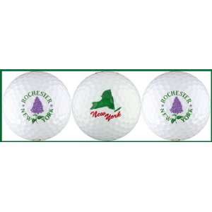    Rochester Golf Balls w/ Lilac and NY Map