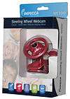 IMPECCA Steering Wheel Webcam with Built in Mic Black White red pink 