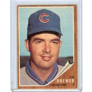  1962 TOPPS #191 JIM BREWER, CHICAGO CUBS 