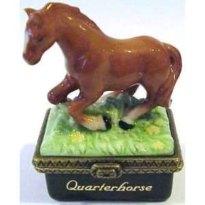 Quarter Horse Porcelain Hinged Box
