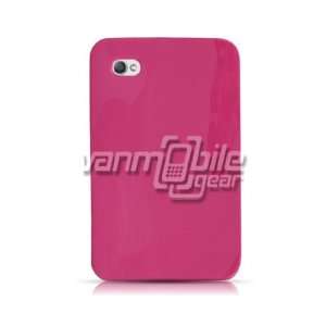  PINK 1 PC GLOSSY HARD RUBBER CASE for SAMSUNG GALAXY TAB 