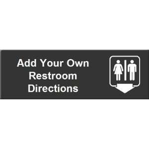  Add Your Own Restroom Directions (with Unisex Symbol 