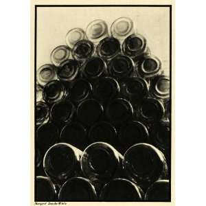  1932 Print Glass Bottle Owens Illinois Stack Jar Bourke 
