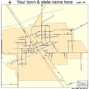  Street & Road Map of Crothersville, Indiana IN   Printed 