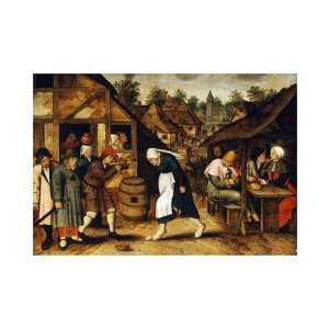  Egg Dance by Pieter Brueghel. size 20 inches width by 15 