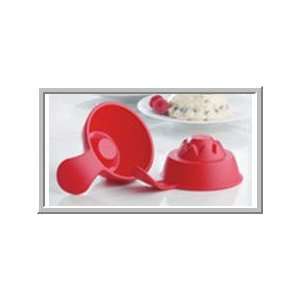  Tupperware Fun Server Molds Set of 2~Discontinued~Red 