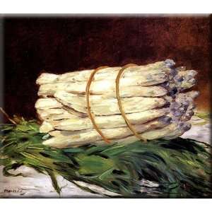  A Bunch Of Asparagus 16x14 Streched Canvas Art by Manet 