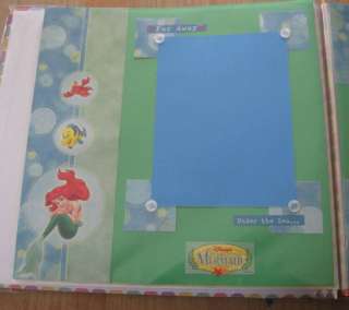 Disney Little Mermaid Princess Ariel Scrapbook Pages  