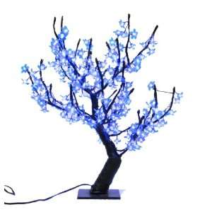   31.5 Inch high Indoor/ outdoor LED Lighted Trees with 196 LEDS, Blue