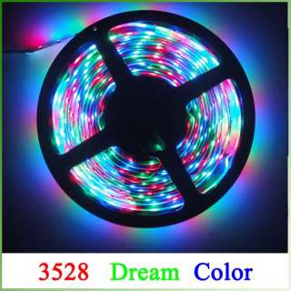 3528 Dream Color 5M SMD Flexible LED Strips+IR+Adapter  