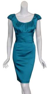 size 12 adorable stretch satin cocktail dress has pleated bodice with 