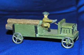   GERMAN ERZGEBIRGE PENNY TOY WOOD TRUCK, XMAS PUTZ, DOLLS HOUSE  