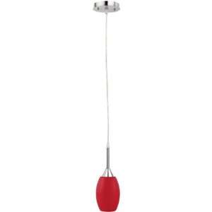  Globe Electric 6214001 1 Lamp Hanging Light Fixture, Red 