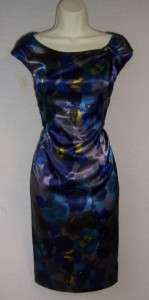 EVAN PICONE Floral Print Cocktail Evening dress 14 NWT  