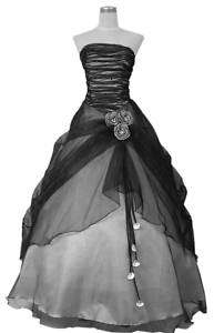BB6 black prom evening wear ball robe dress gown size8 28 In Stock 