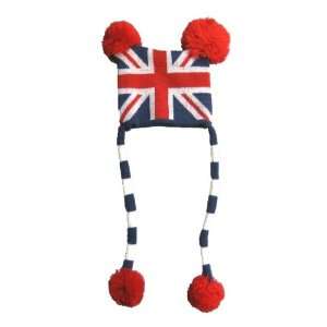  Union Jack Baby Infant Newborn Knit Pilot Beanie Hat Cap 