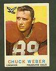 CHUCK WEBER, EAGLES 1959 TOPPS CARD #94   EX