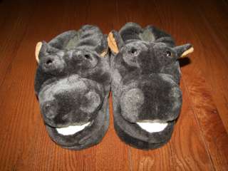 LITTLE HIPPOS ANIMAL FEET HOUSE SLIPPERS Size Kids Large  