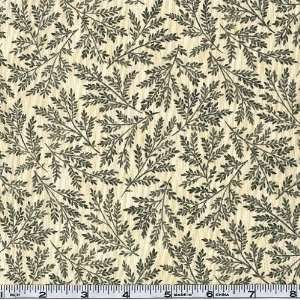  45 Wide Yours Truly Ferns Creme Fabric By The Yard 