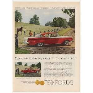  1959 Ford Custom 300 Tudor Sedan Print Ad