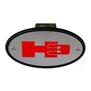  H3 Hummer Chrome Receiver Hitch Cover Quality   Red 