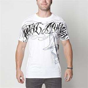  Metal Mulisha Robber Custom T Shirt   Small/White 