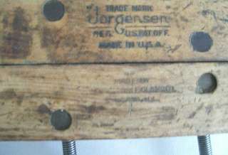 Old Wooden Handscrew Jorgensen Wood Clamp  