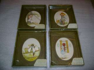 Lot 4 Matching HOLLY HOBBIE Framed Pictures Set MIP  