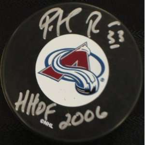  Patric Roy Hockey Puck with HHOF