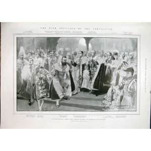   Coronation Wilson Officials Duke Earl 1902 Clergy King