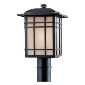  HC9011IBFL Hillcrest 17 Inch Large Post Lantern with Opaque Linen 