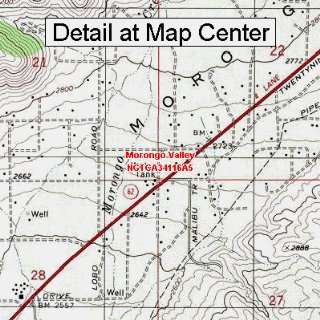 USGS Topographic Quadrangle Map   Morongo Valley, California (Folded 