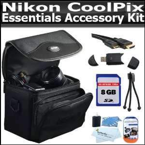  Kit For Nikon CoolPix P7000 10.1MP Digital Camera Includes 8GB Hish 
