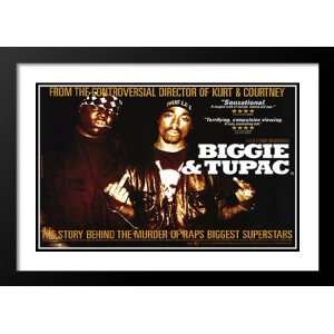  Biggie and Tupac 32x45 Framed and Double Matted Movie 