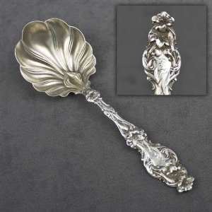  Lily by Whiting Div. of Gorham, Sterling Jelly Spoon, Gilt 